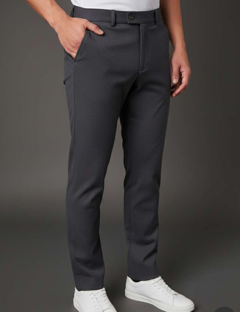 Calça Alfaiataria Malha Masculina Super Stretch