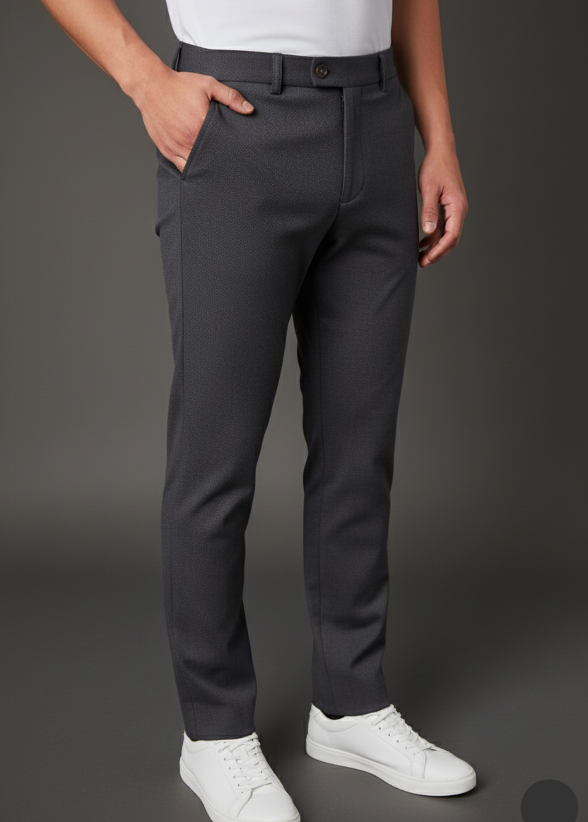 Calça Alfaiataria Malha Masculina Super Stretch
