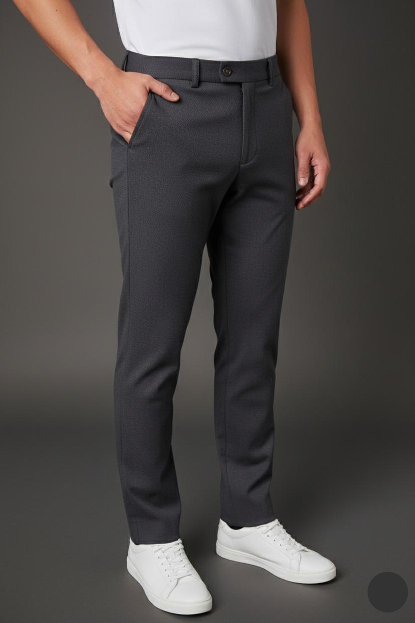 Calça Alfaiataria Malha Masculina Super Stretch