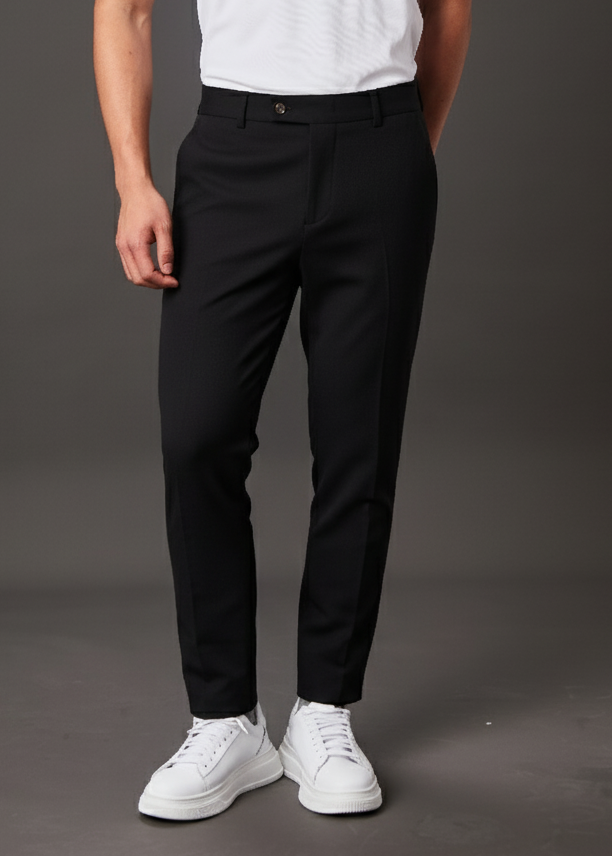 Calça Alfaiataria Malha Masculina Super Stretch