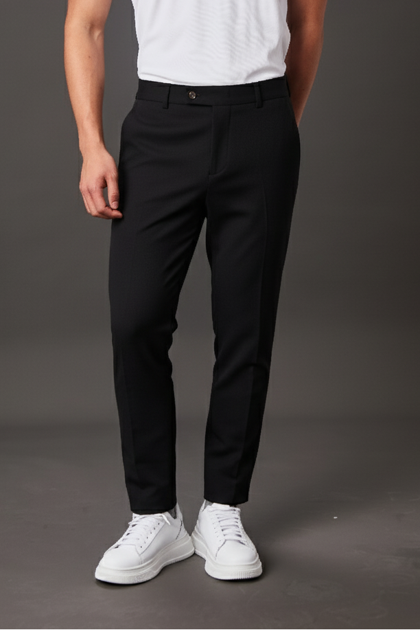 Calça Alfaiataria Malha Masculina Super Stretch