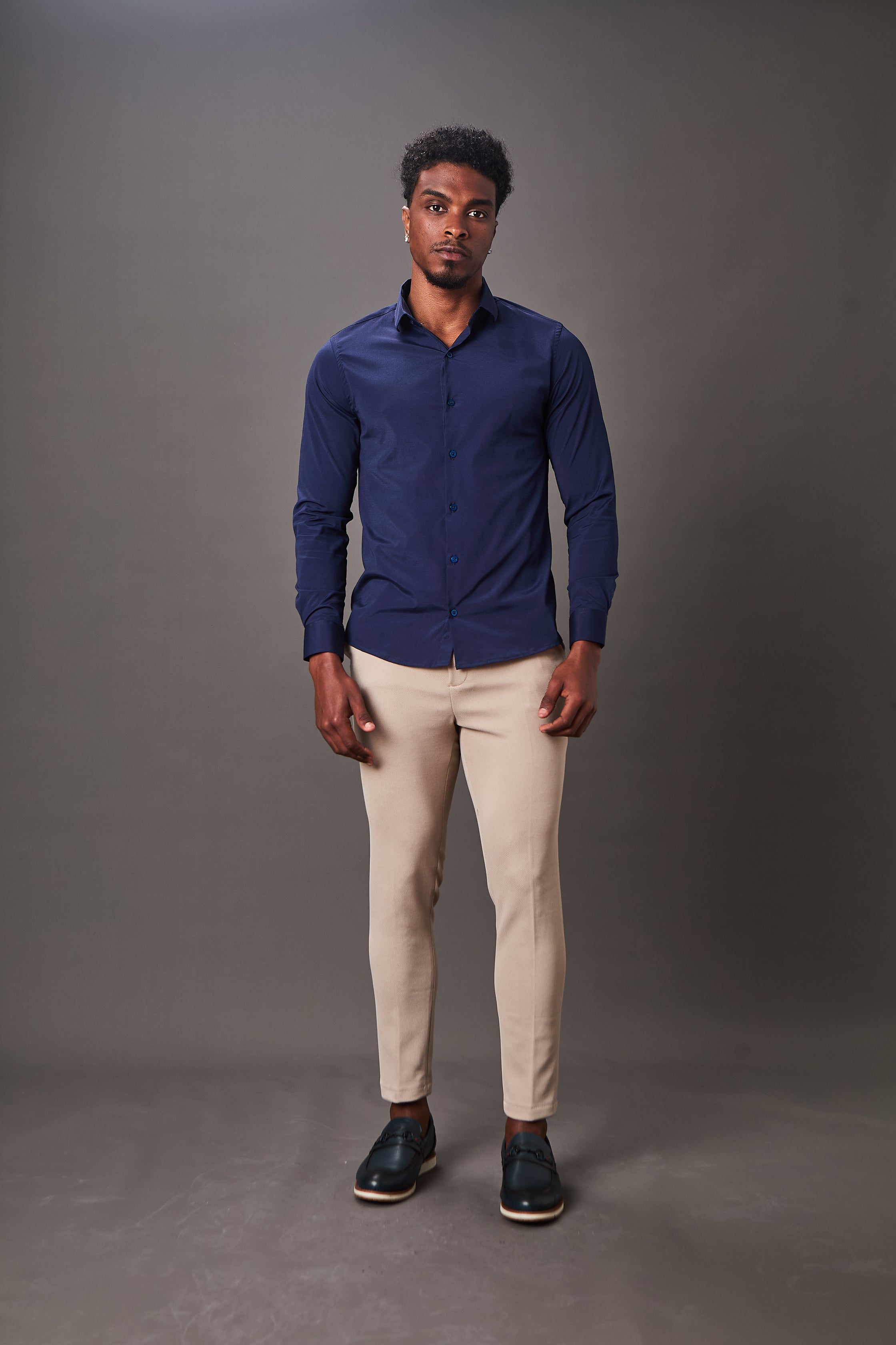 Calça Alfaiataria Malha Masculina Super Stretch