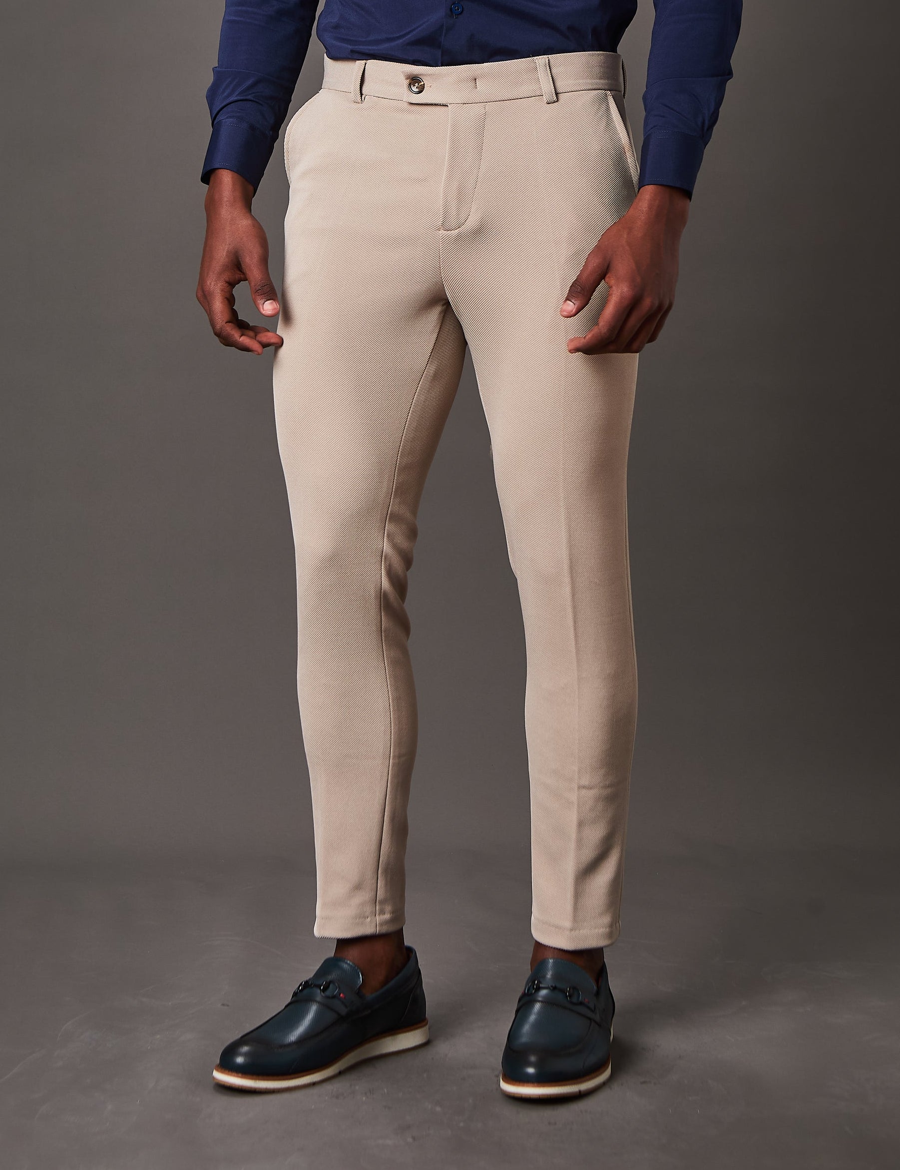 Calça Alfaiataria Malha Masculina Super Stretch