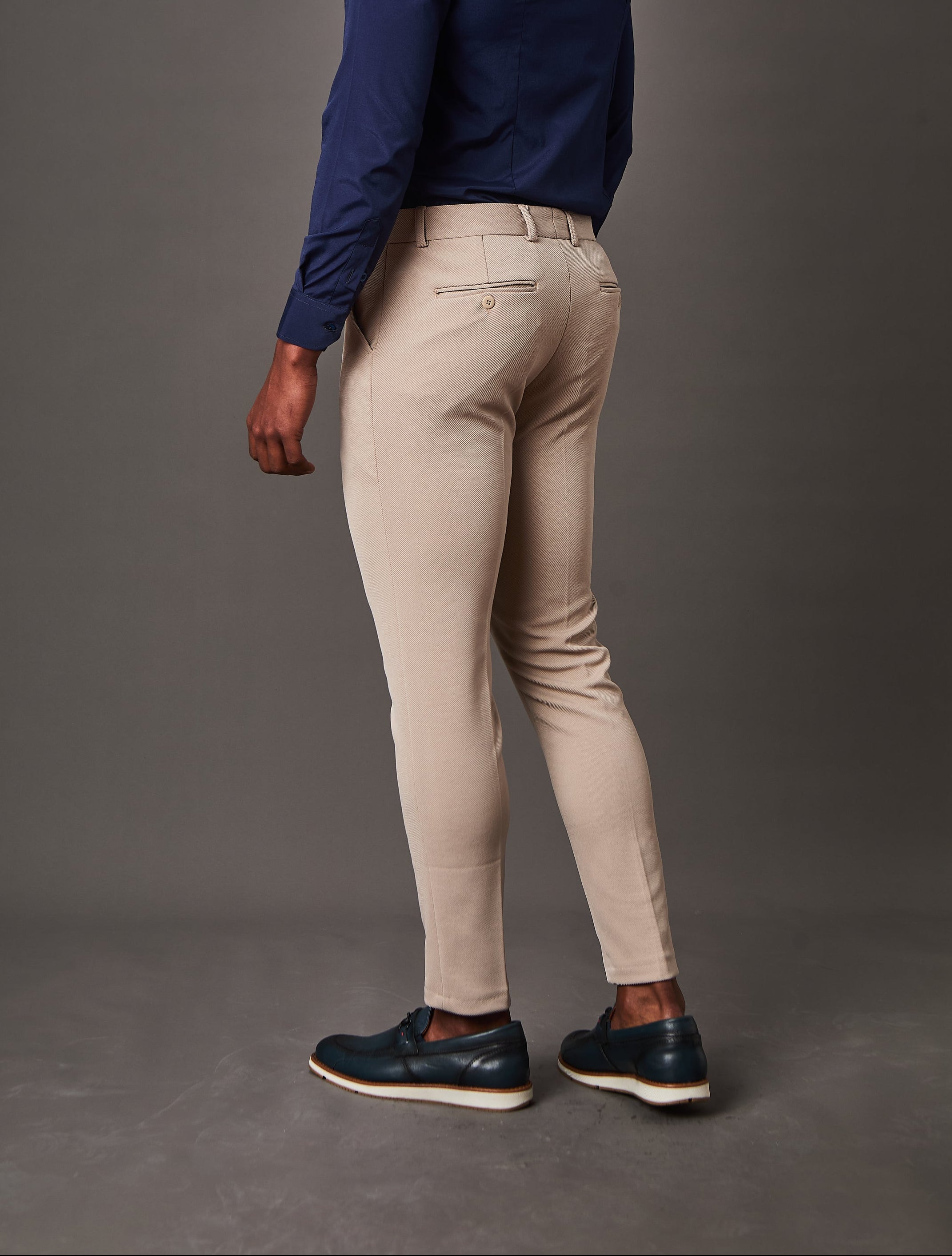 Calça Alfaiataria Malha Masculina Super Stretch