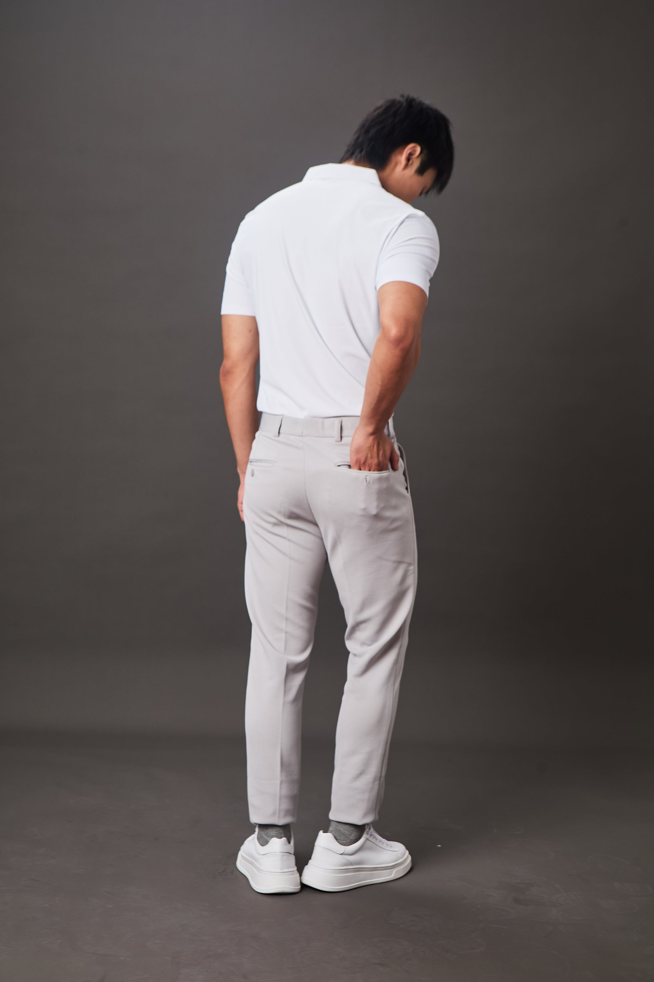 Calça Alfaiataria Malha Masculina Super Stretch