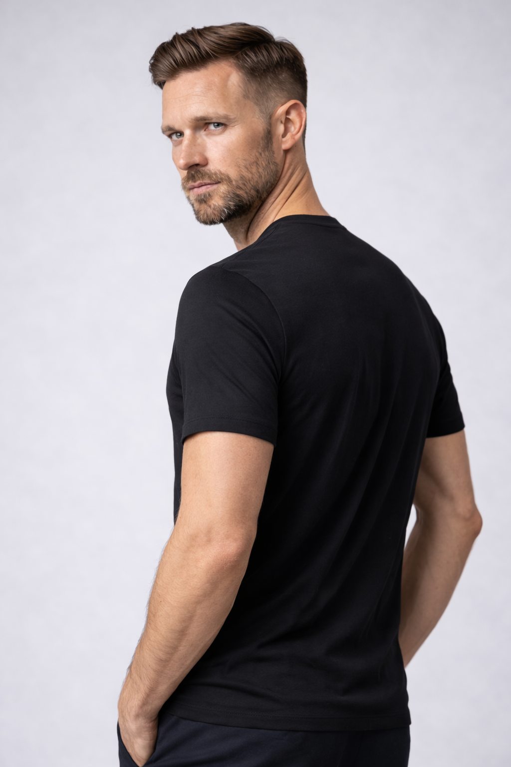 Camiseta Masculina Algodão Pima Lisa