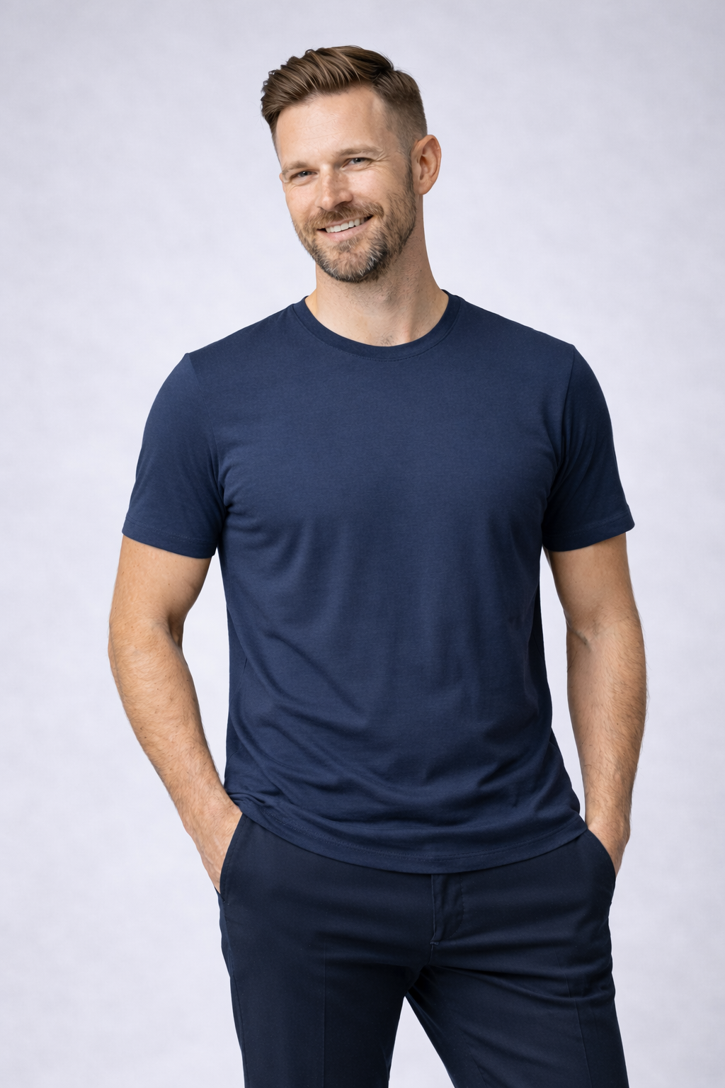 Camiseta Masculina Algodão Pima Lisa