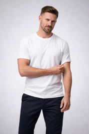 Camiseta Masculina Algodão Pima Lisa