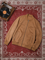 Jaqueta Masculina Bomber Suede Veludo