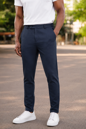 Calça Alfaiataria Malha Masculina Super Stretch