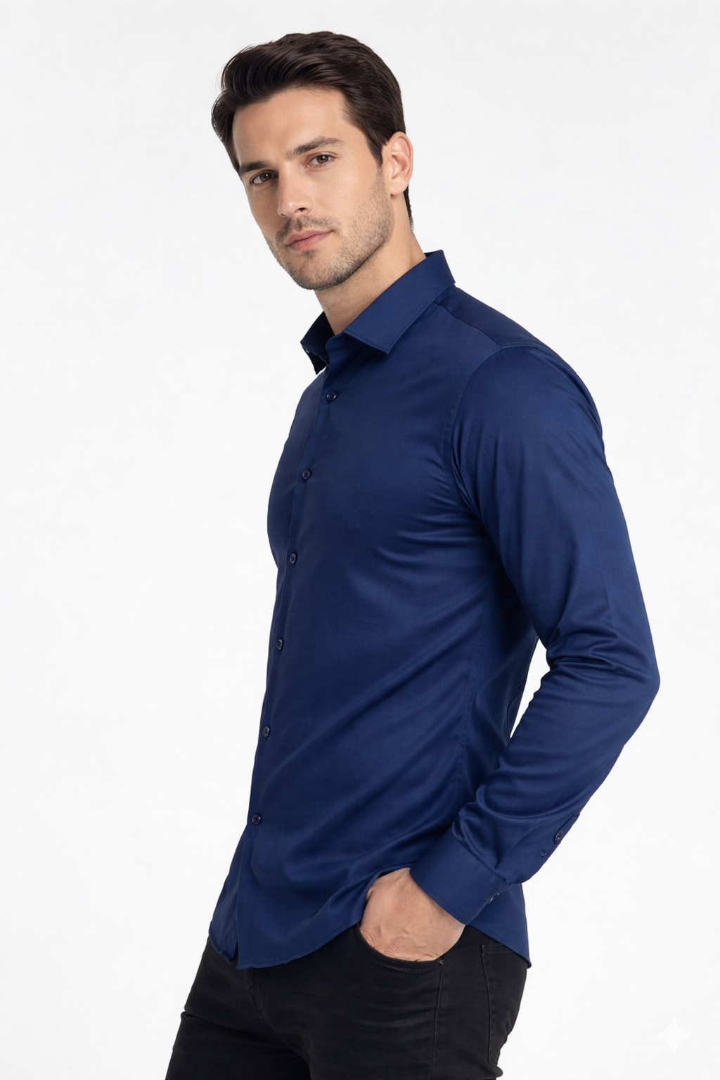 Camisa Social Masculina Manga Longa Passa Fácil