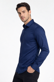 Camisa Social Masculina Manga Longa Passa Fácil