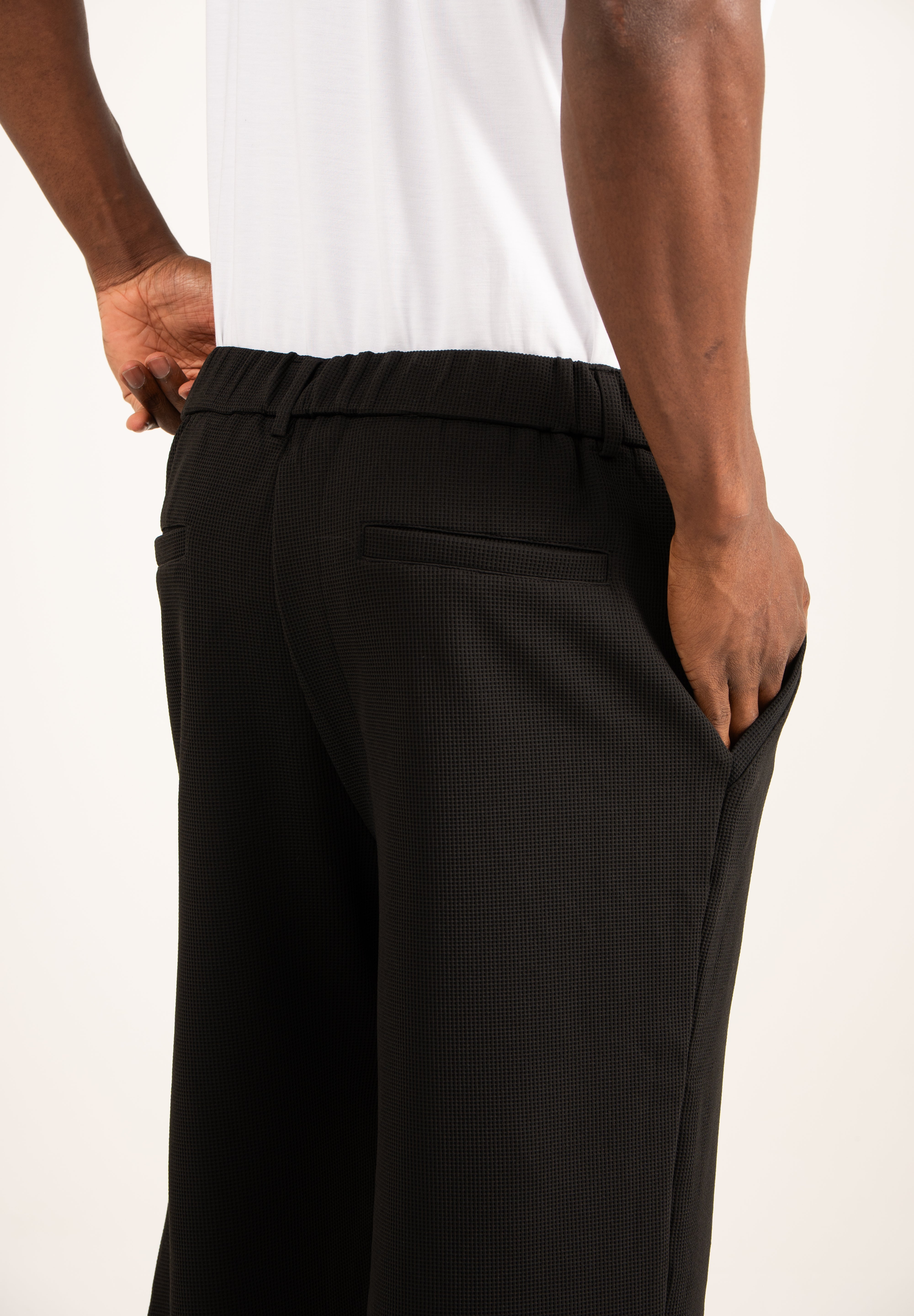Calça de Alfaiataria Masculina Malha Super Stretch Reta