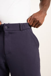 Calça de Alfaiataria Masculina Malha Super Stretch Reta