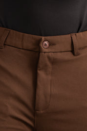 Calça de Alfaiataria Slim de Poliamida com Ajuste