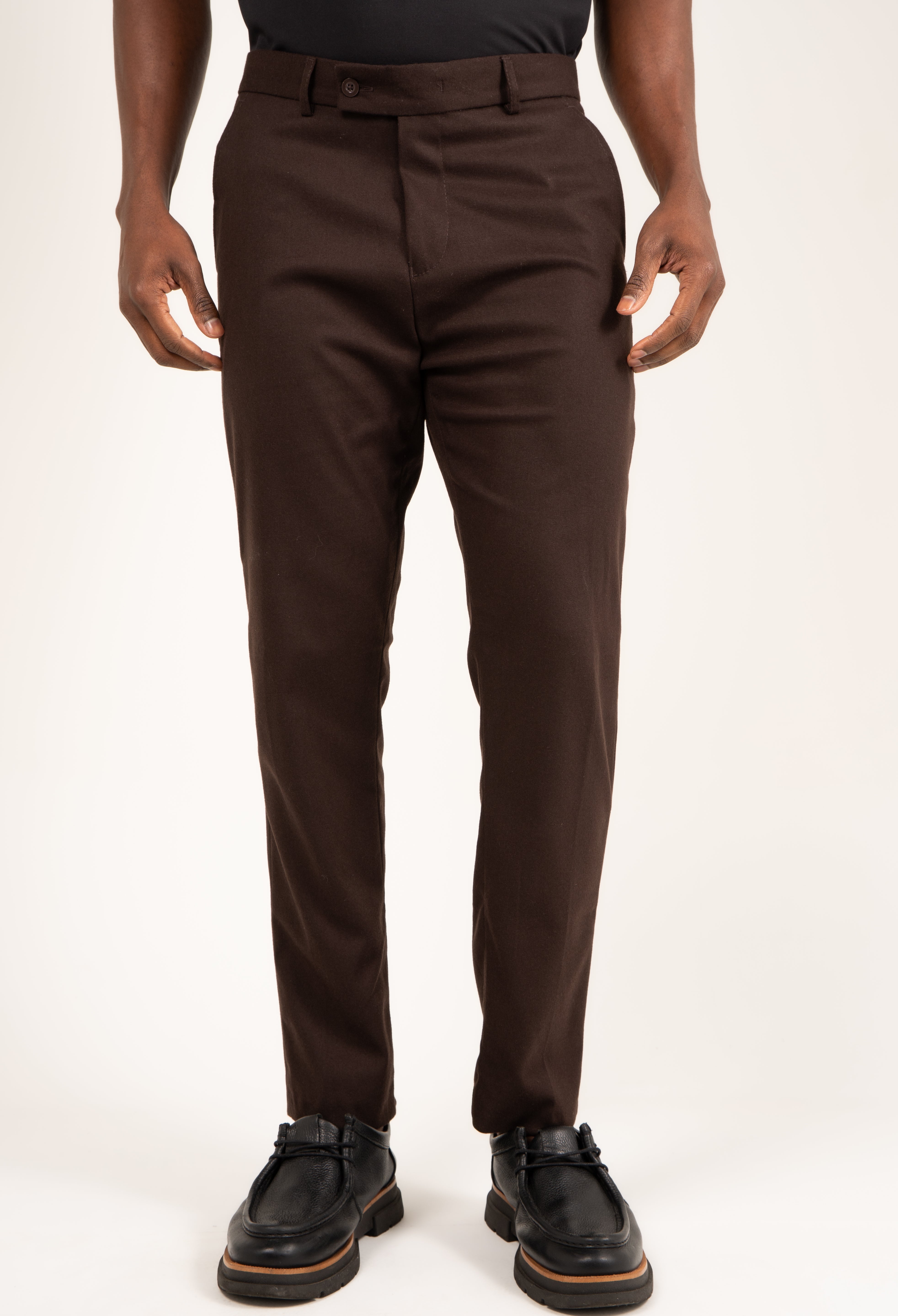 Calça de Alfaiataria Slim de Poliviscose com Elastano