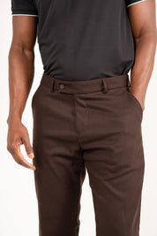 Calça de Alfaiataria Slim de Poliviscose com Elastano