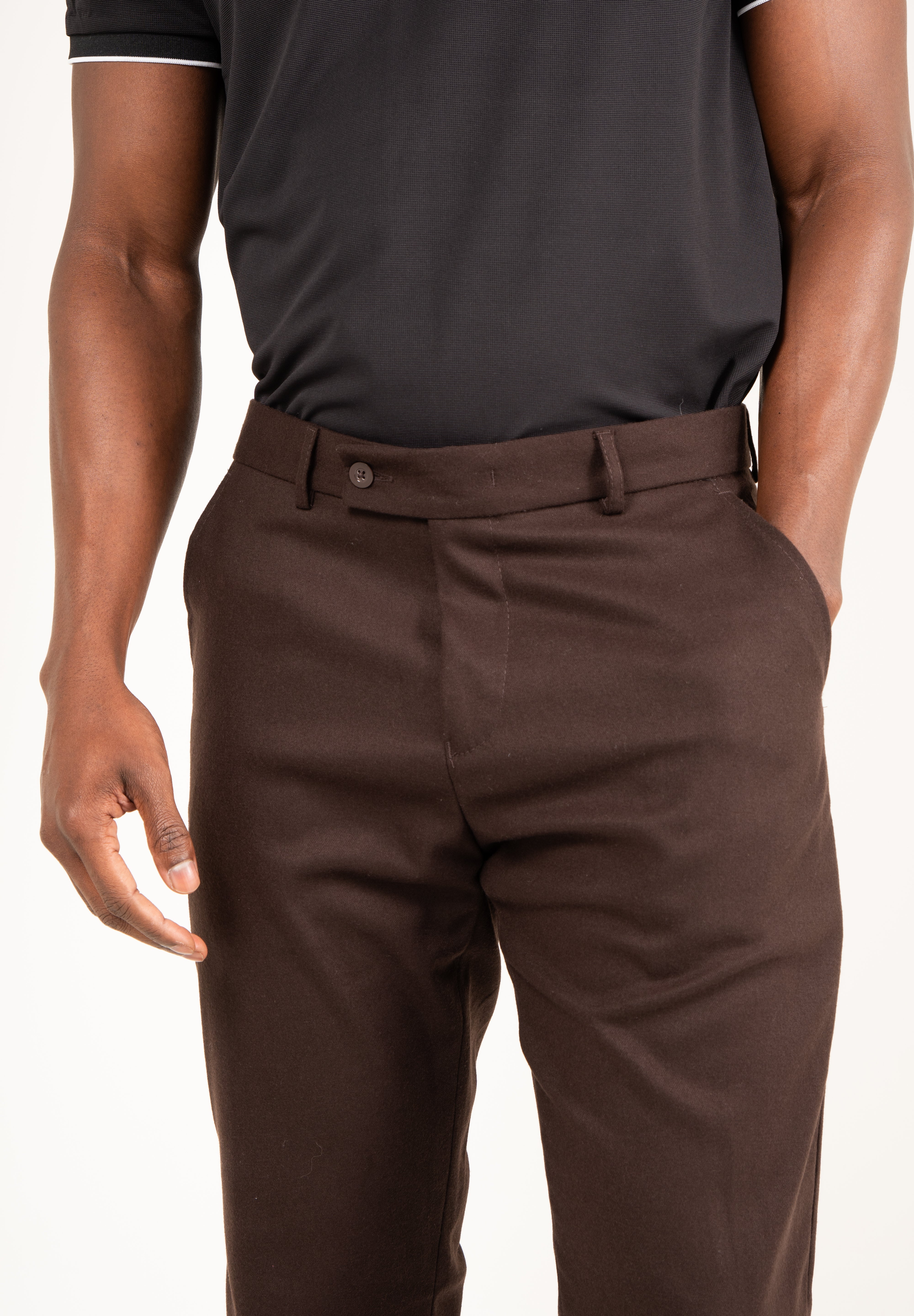 Calça de Alfaiataria Slim de Poliviscose com Elastano