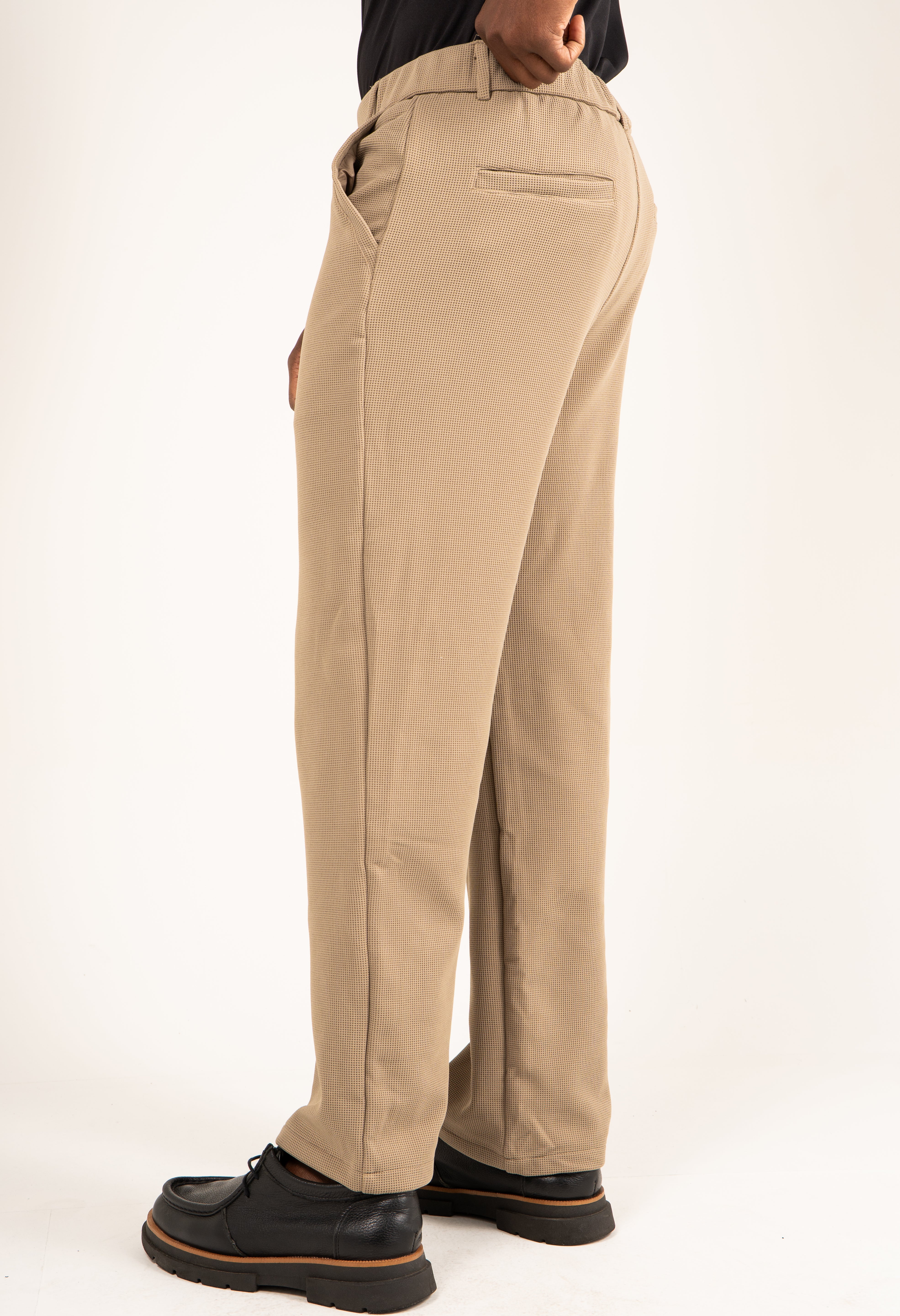 Calça de Alfaiataria Masculina Malha Super Stretch Reta