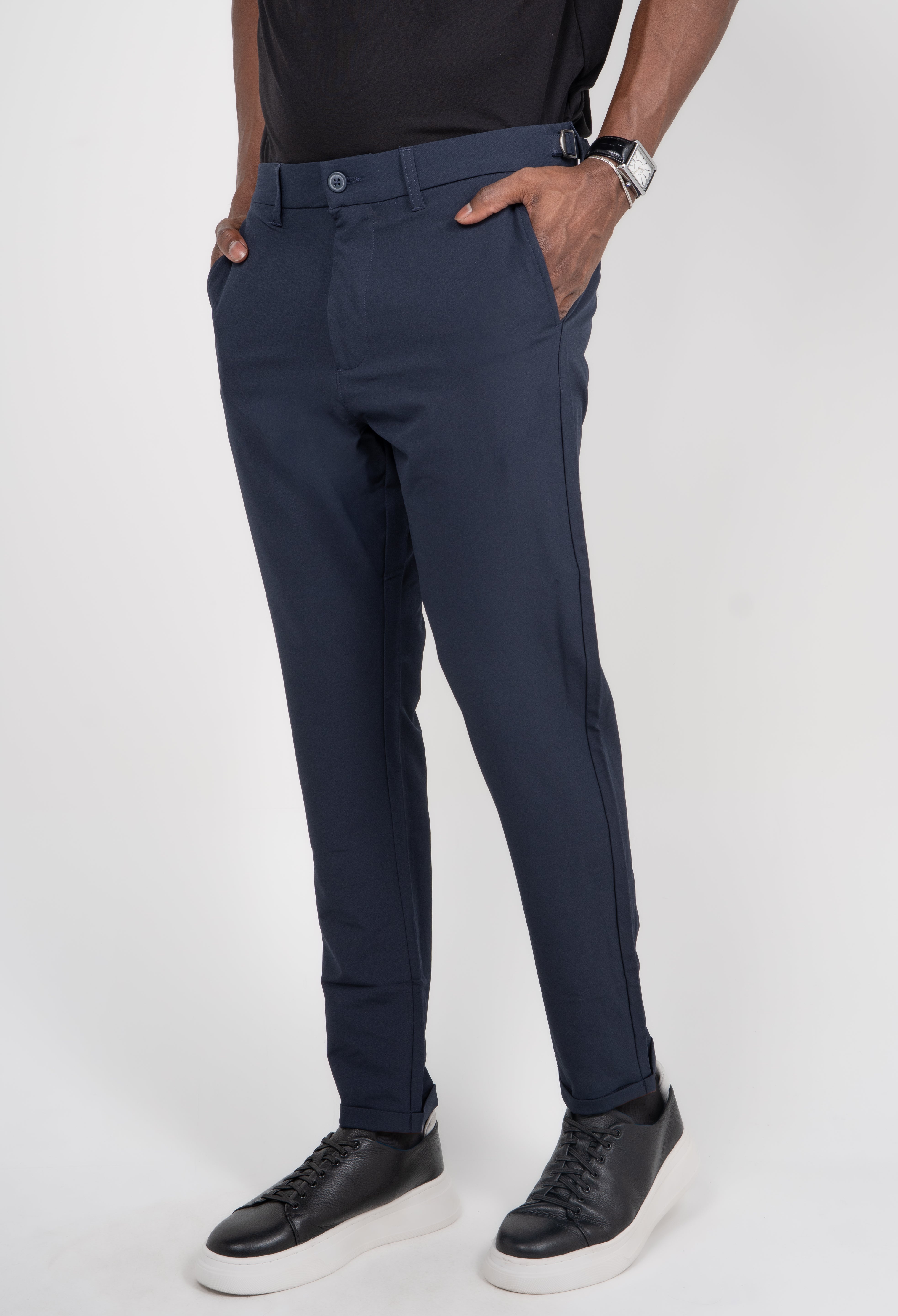 Calça Alfaiataria Masculina com Ajuste Lateral