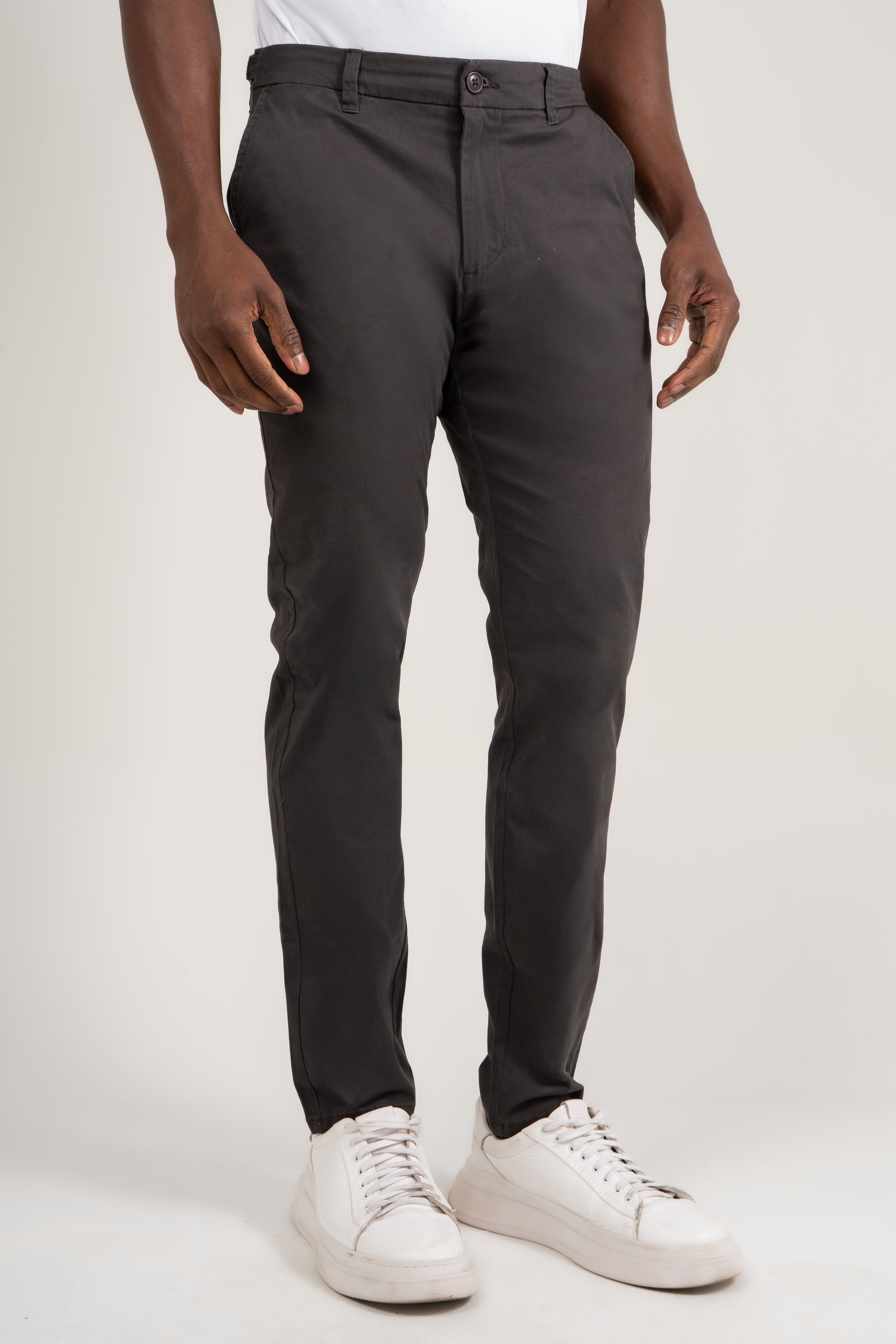 Calça de Alfaiataria Sarja Masculina com Ajuste Lateral
