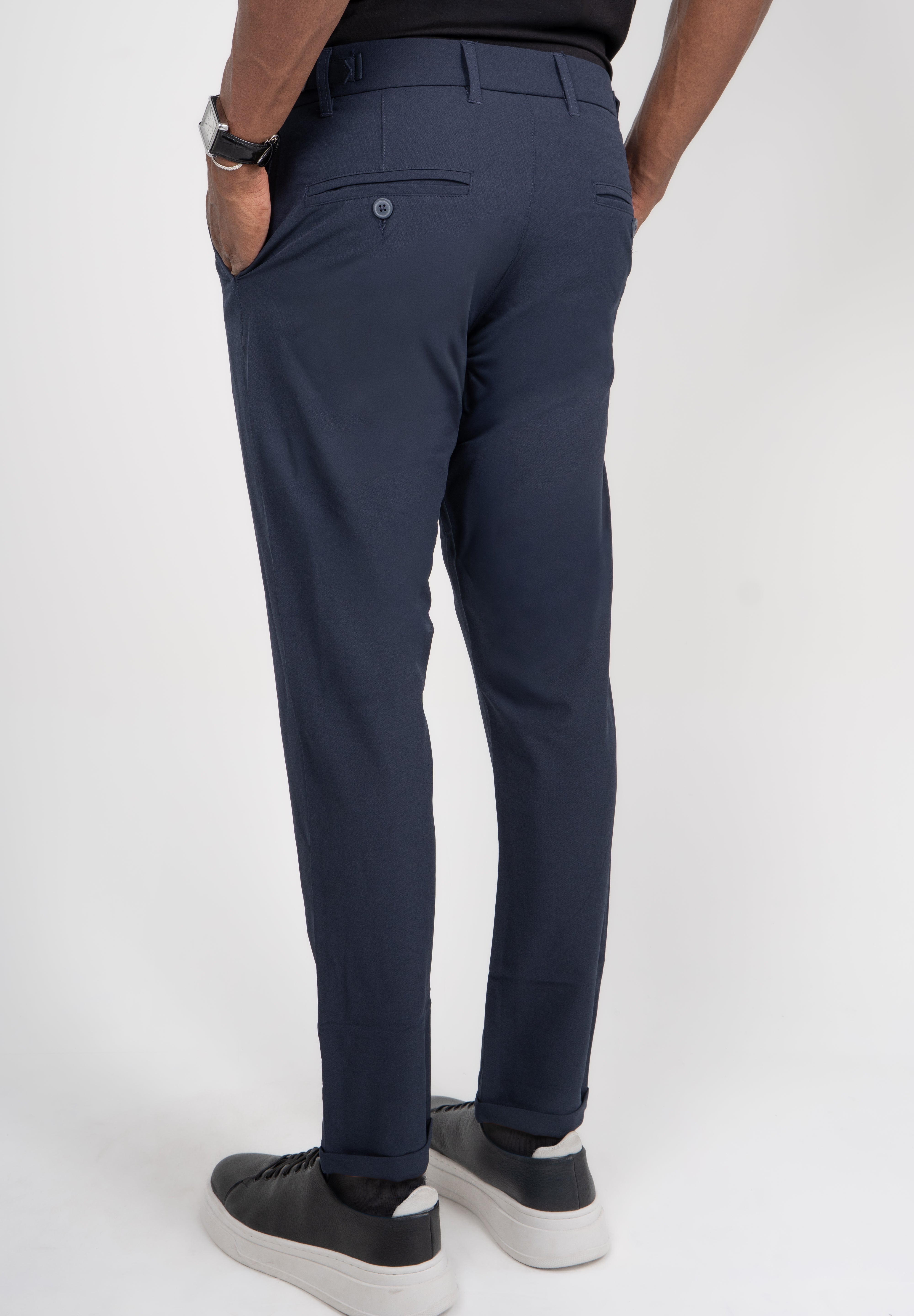 Calça Alfaiataria Masculina com Ajuste Lateral