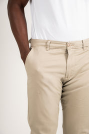 Calça de Alfaiataria Sarja Masculina com Ajuste Lateral