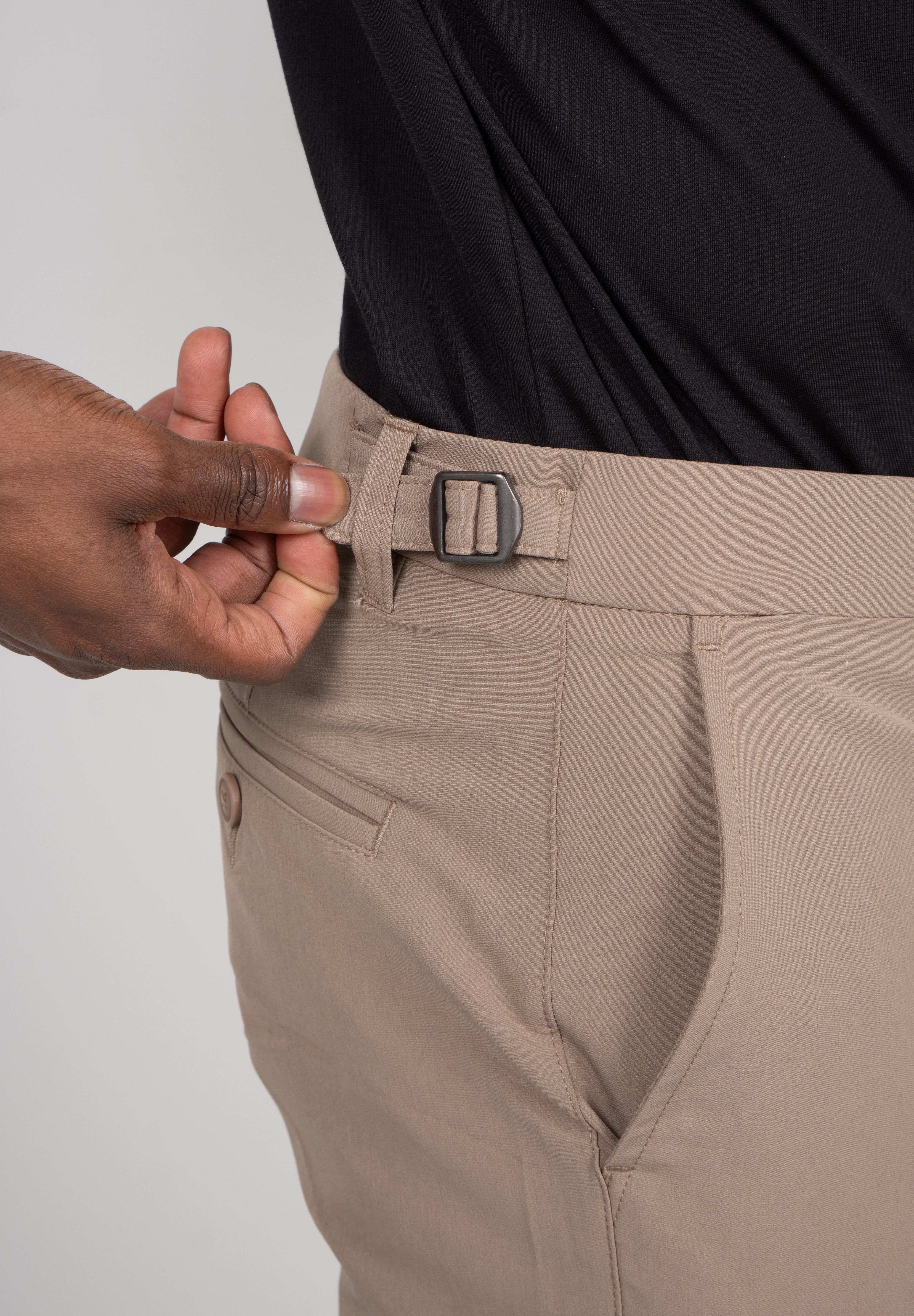 Calça Alfaiataria Masculina Impermeável com Ajuste Lateral