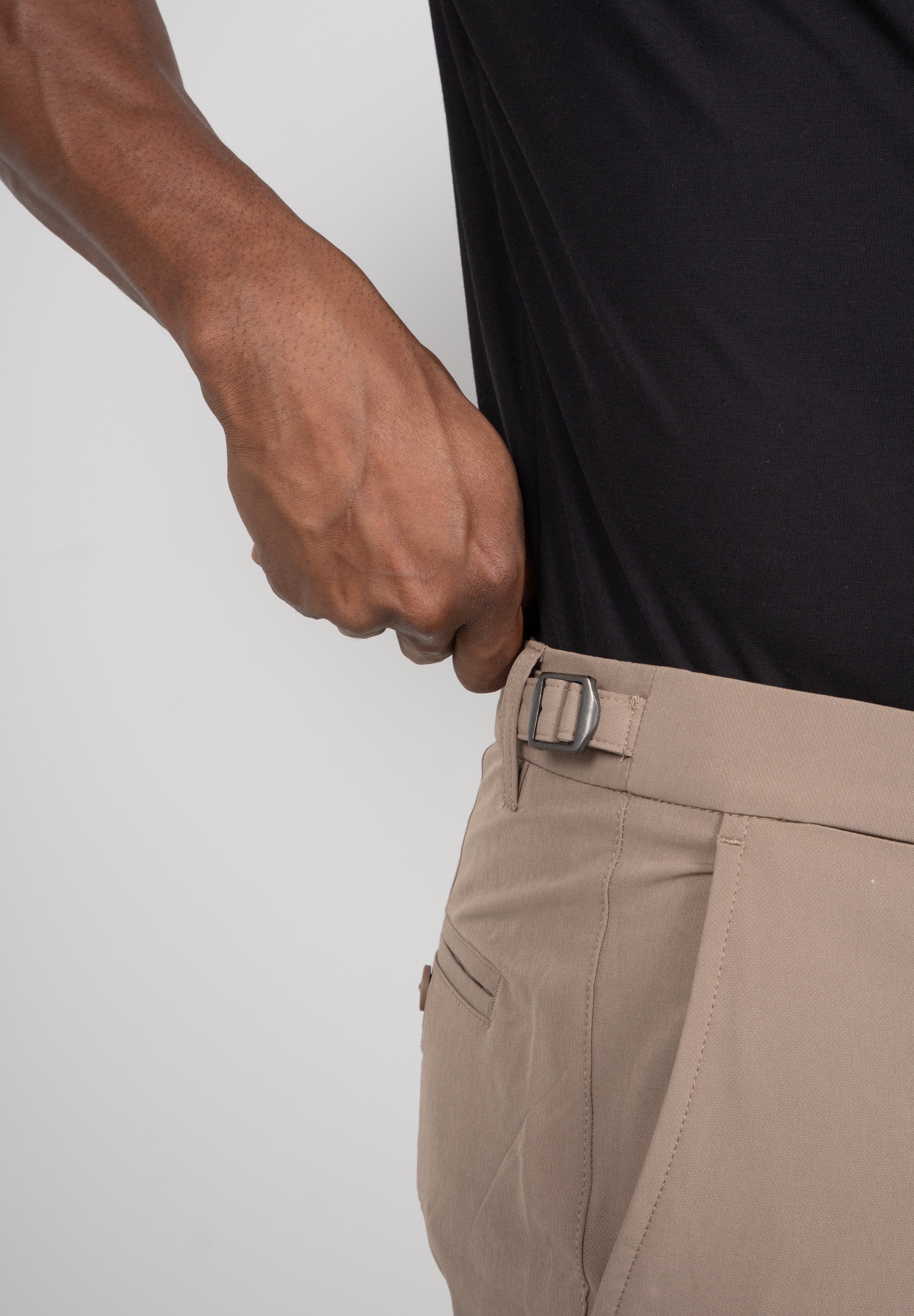 Calça Alfaiataria Masculina com Ajuste Lateral