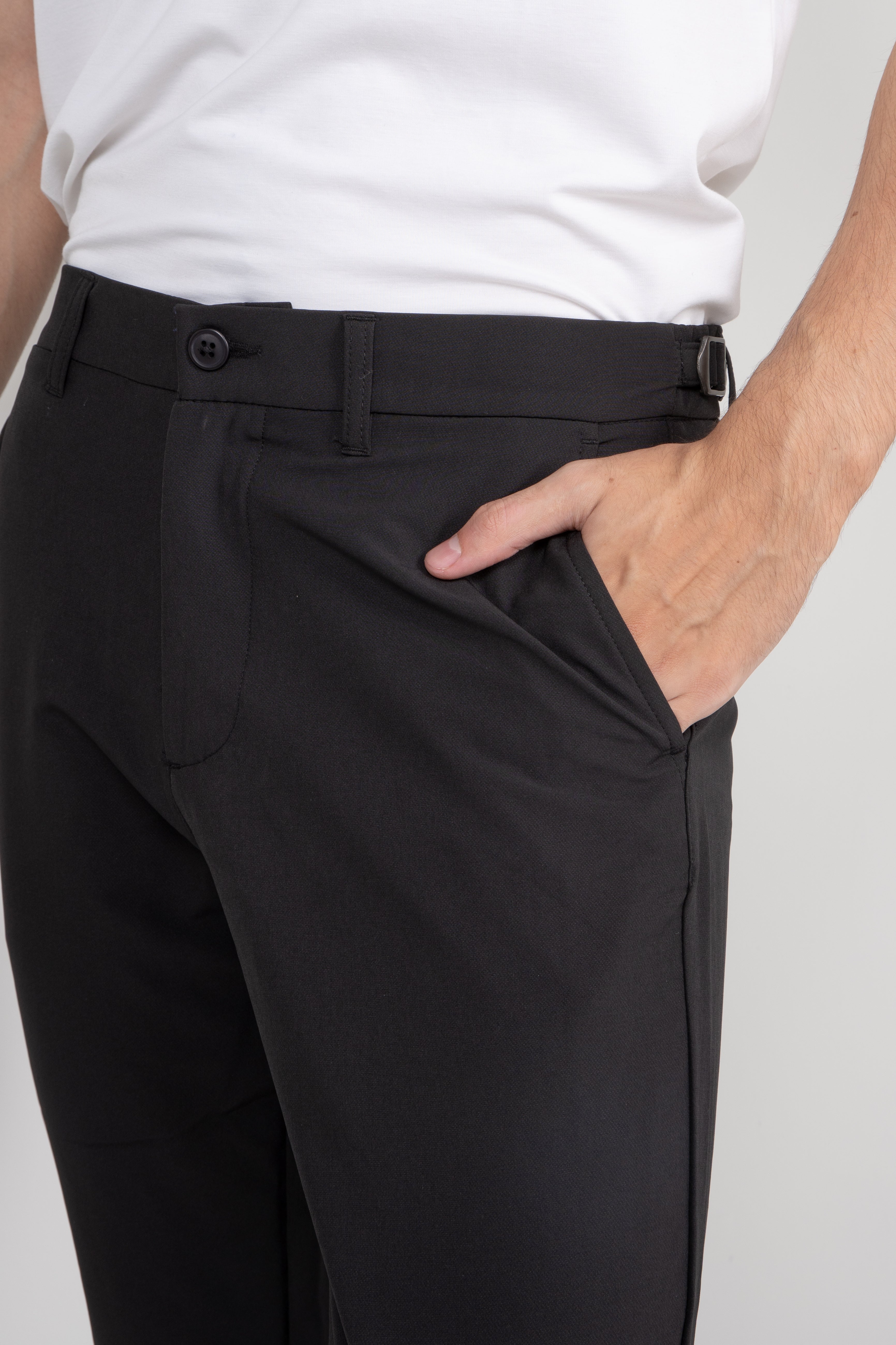 Calça Alfaiataria Masculina Impermeável com Ajuste Lateral