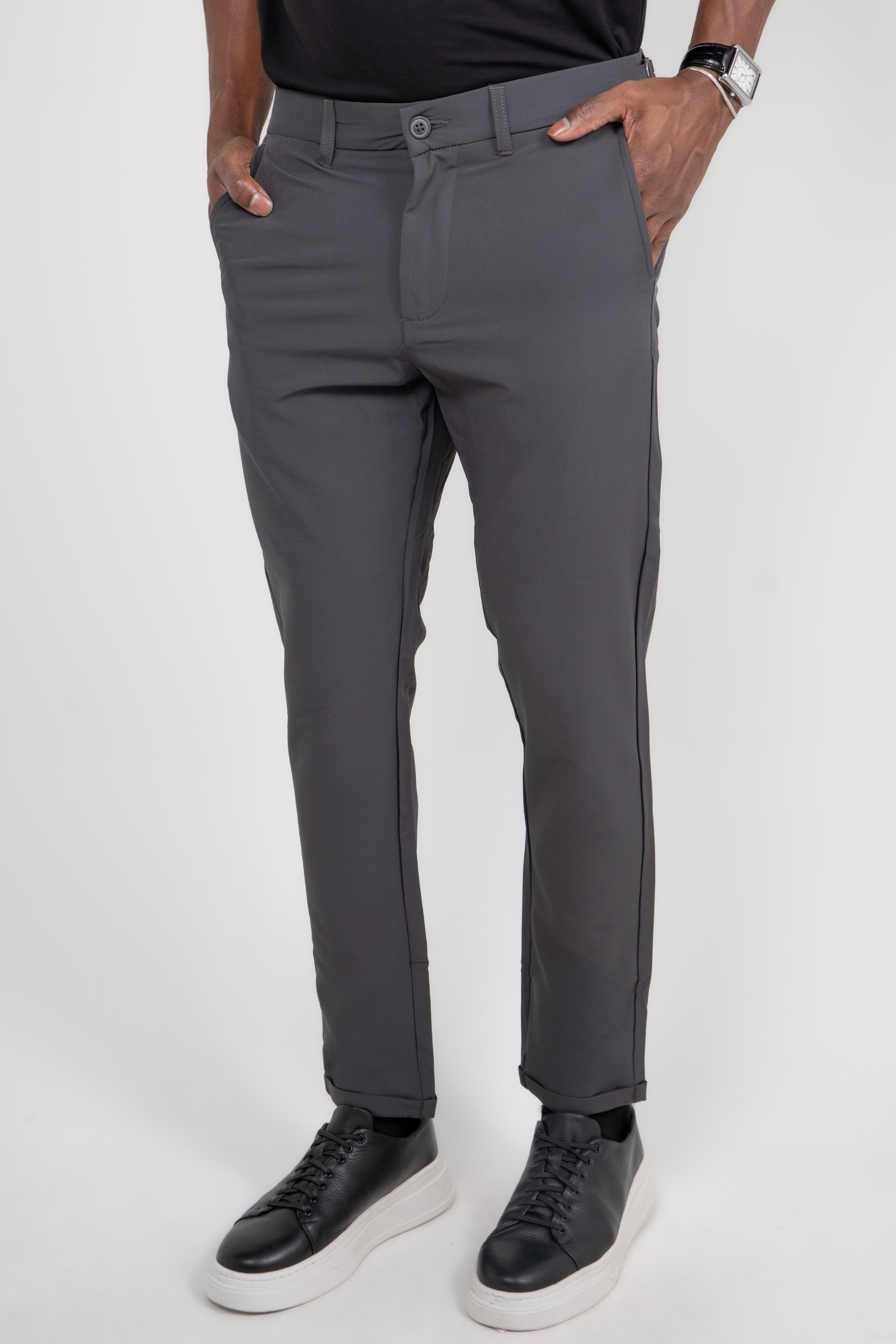 Calça Alfaiataria Masculina com Ajuste Lateral