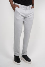 Calça Alfaiataria Masculina em Malha com Ajuste Lateral