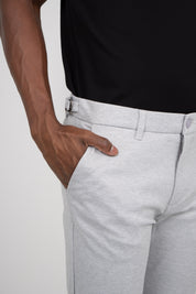 Calça Alfaiataria Masculina em Malha com Ajuste Lateral