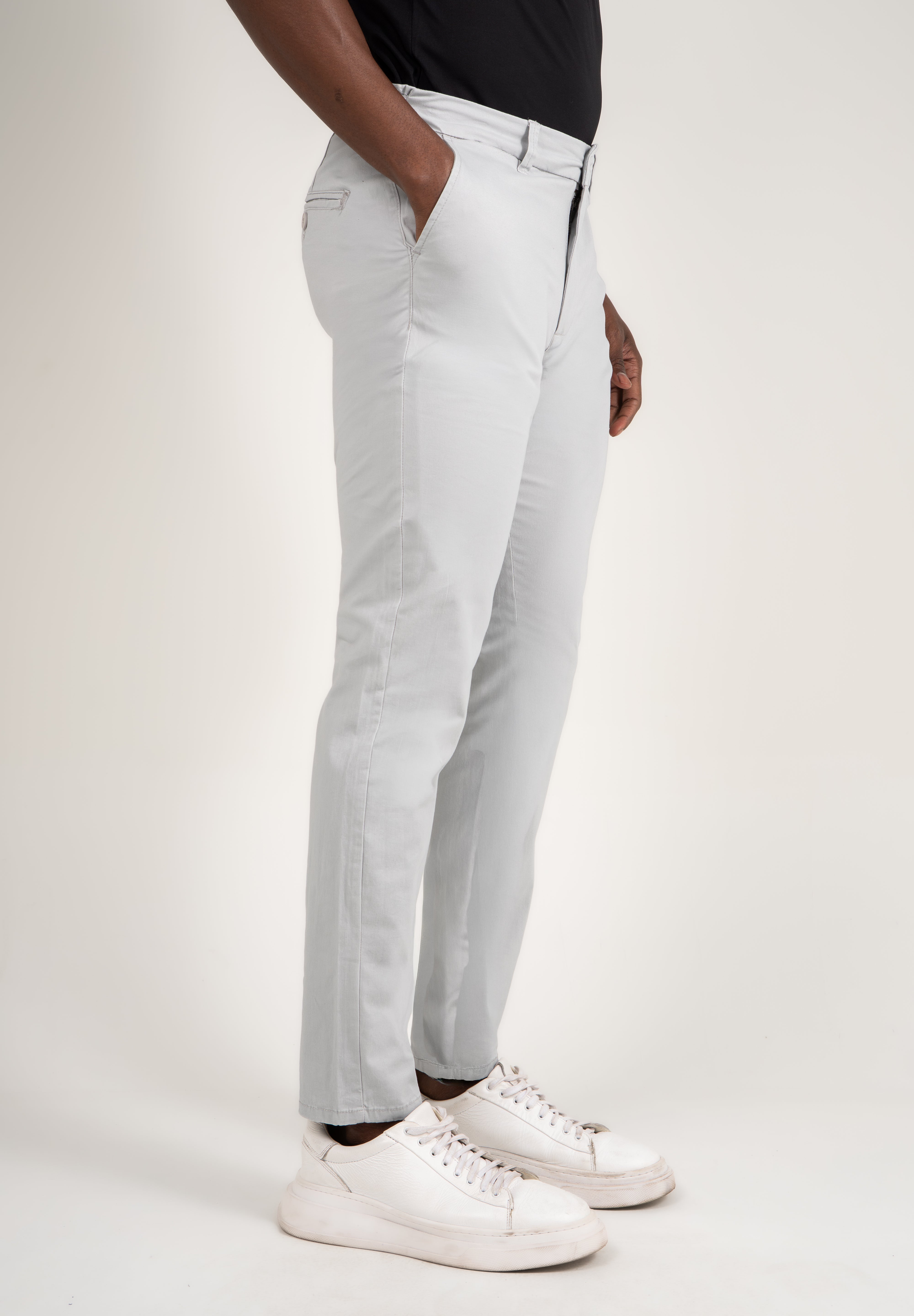 Calça de Alfaiataria Sarja Masculina com Ajuste Lateral