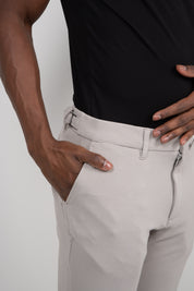 Calça Alfaiataria Masculina em Malha com Ajuste Lateral