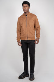 Jaqueta Masculina Bomber Suede Veludo
