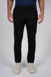 Calça Alfaiataria Masculina em Malha com Ajuste Fivela