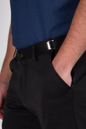 Calça Alfaiataria Masculina em Malha com Ajuste Fivela