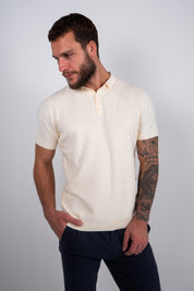 Polo Masculina Tricot Texturizada Premium Quadriculada
