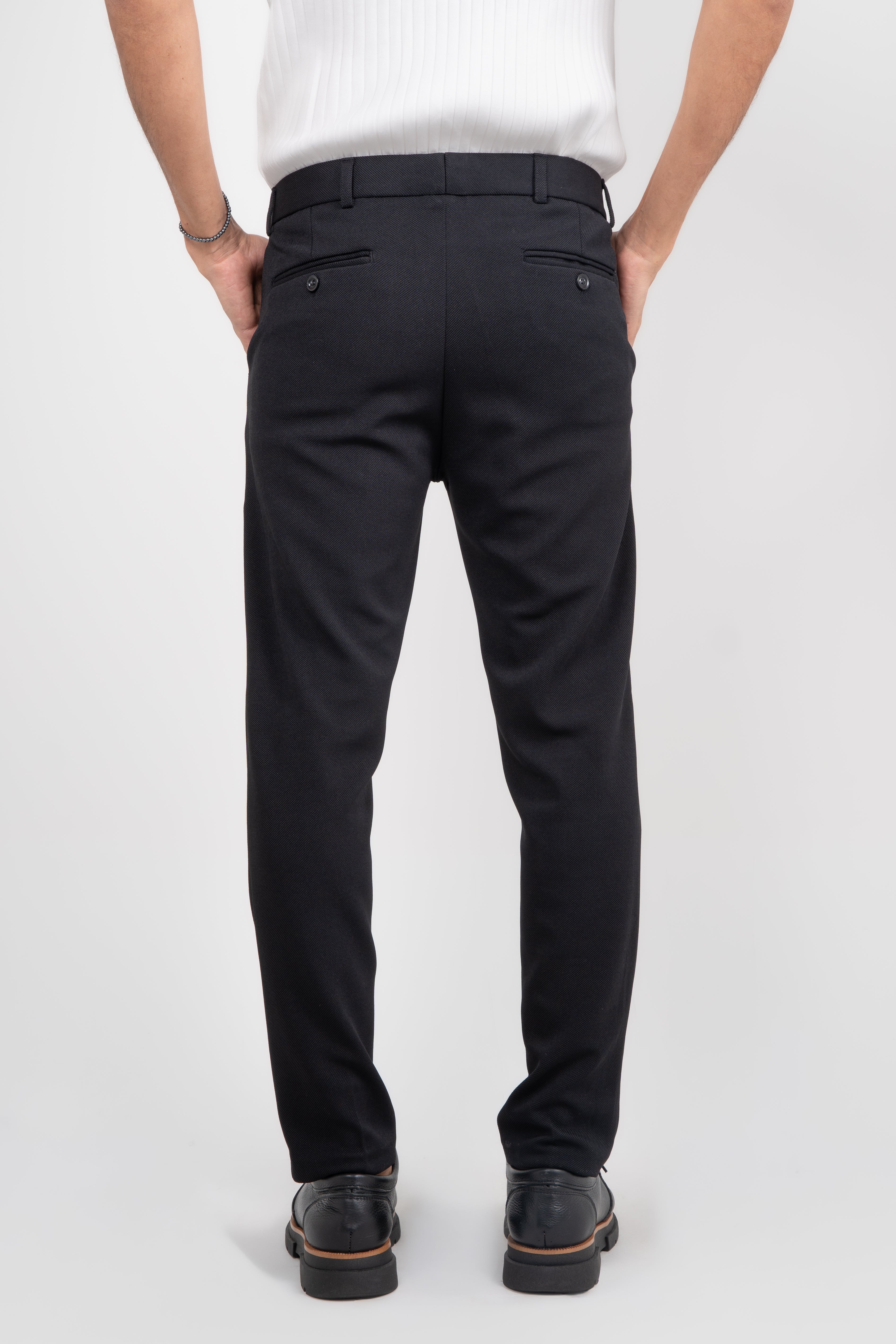Calça Alfaiataria Malha Masculina Super Stretch