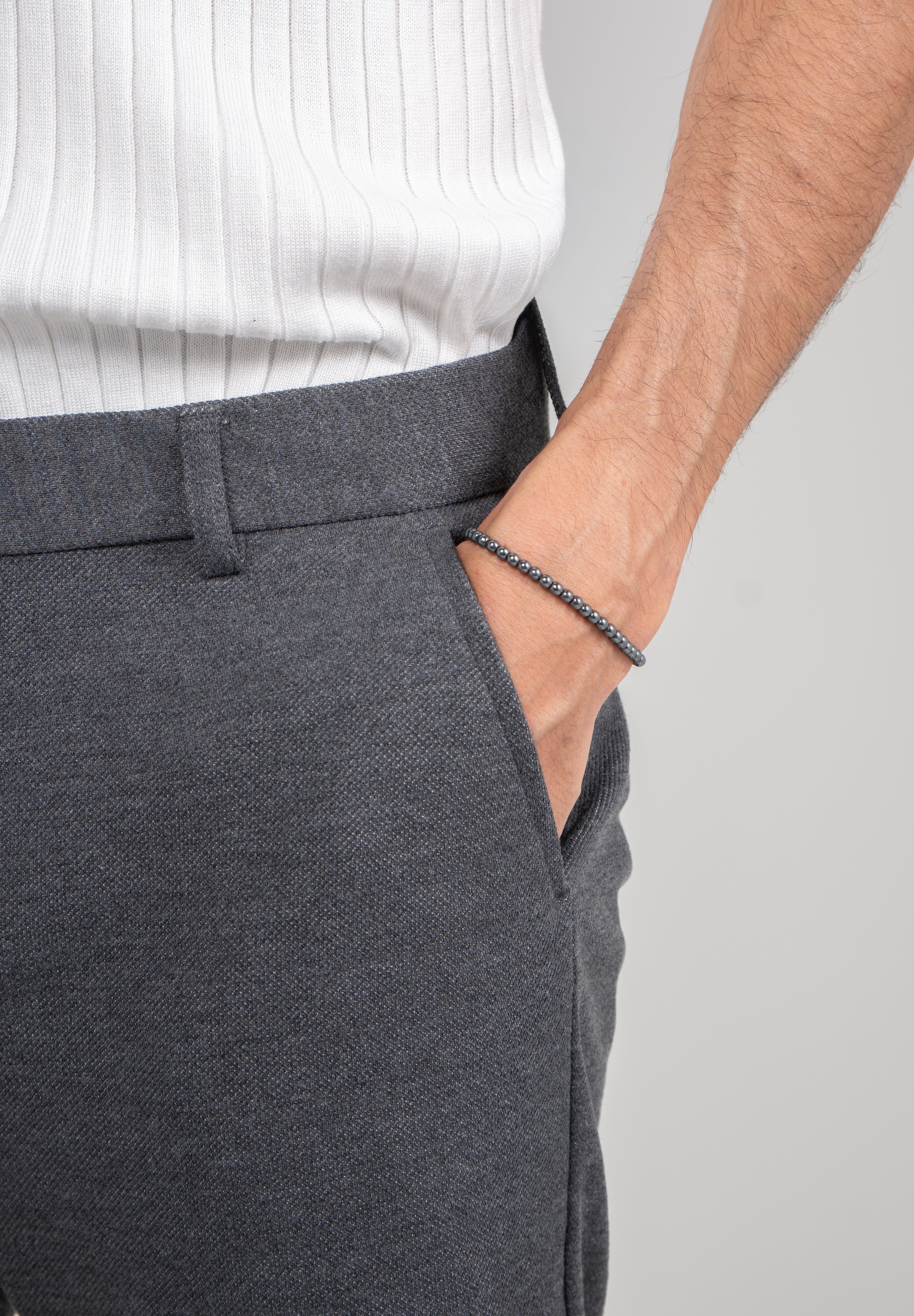 Calça Alfaiataria Malha Masculina Super Stretch