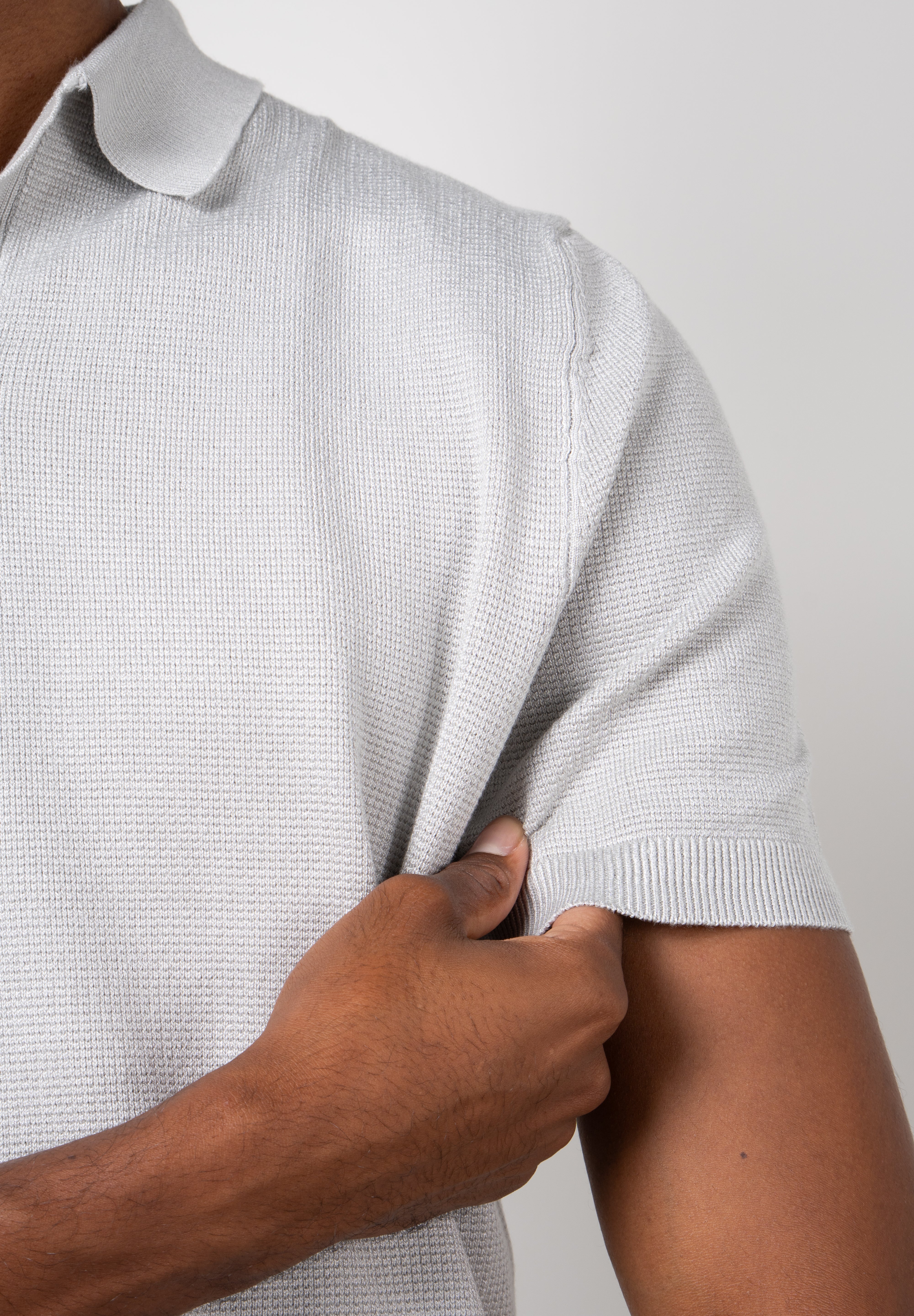 Camisa Polo Masculina Texturizada Premium