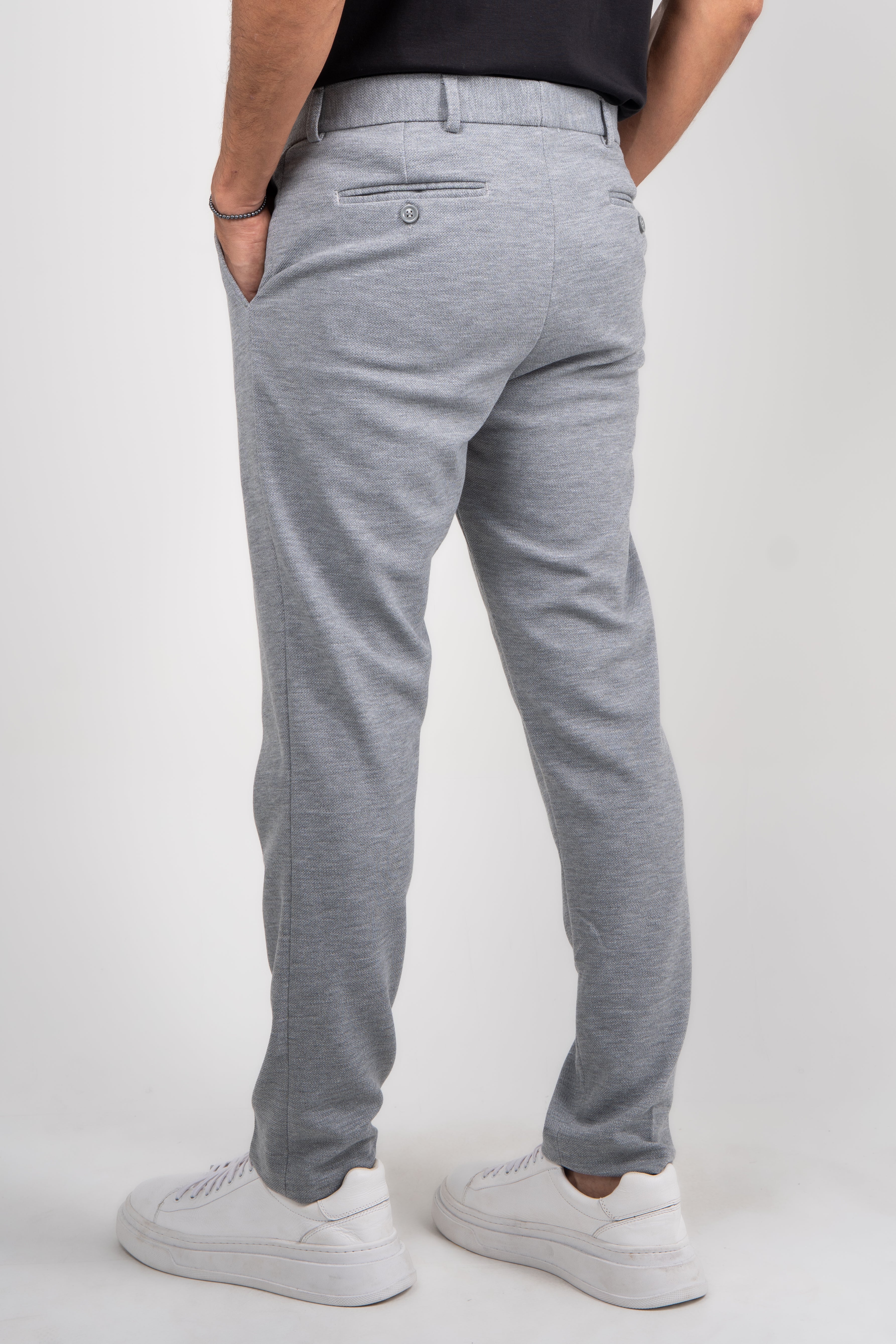 Calça Alfaiataria Malha Masculina Super Stretch