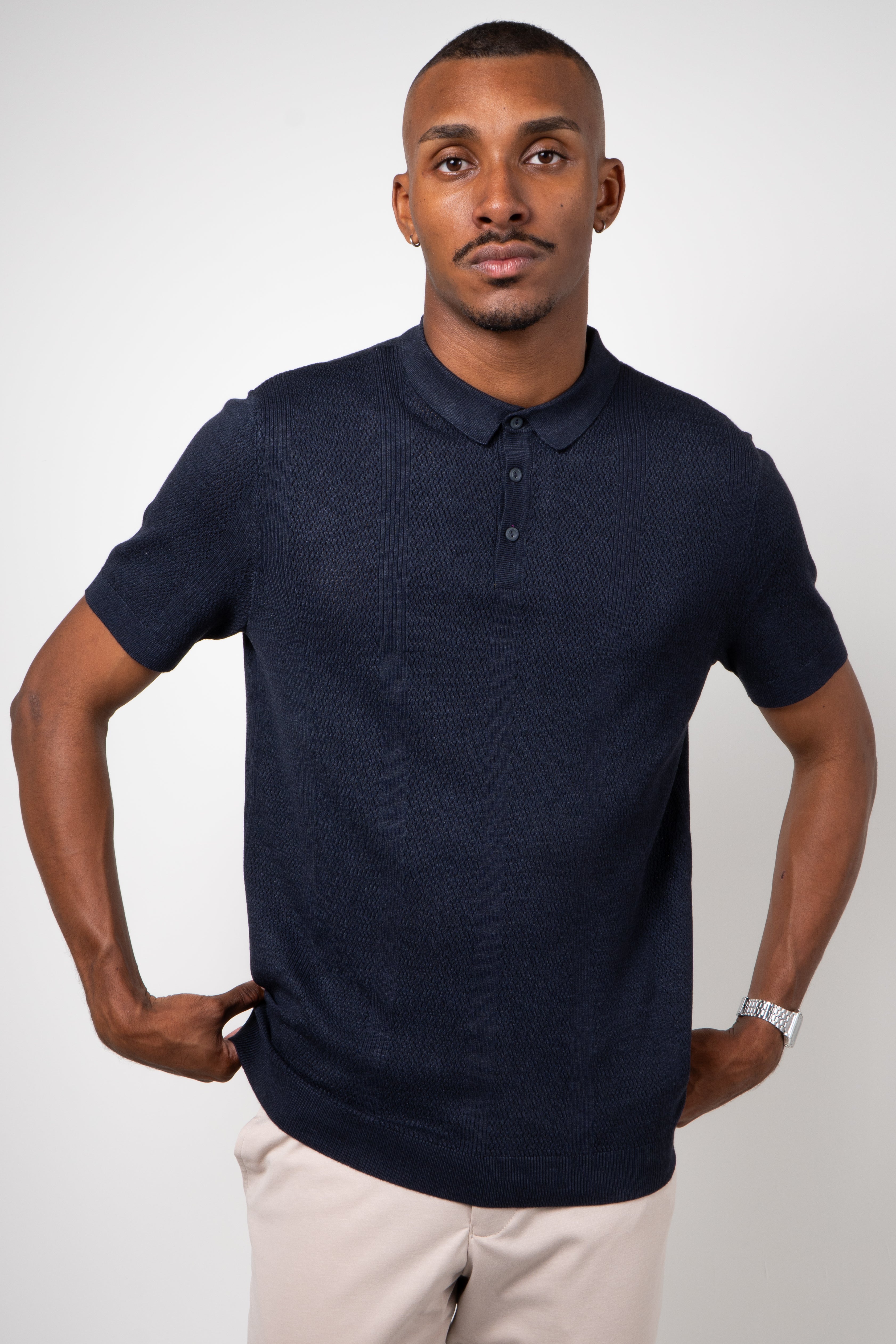 Polo Masculina Tricot Malha Premium