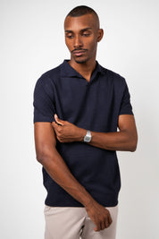 Camisa Polo Masculina Texturizada Premium