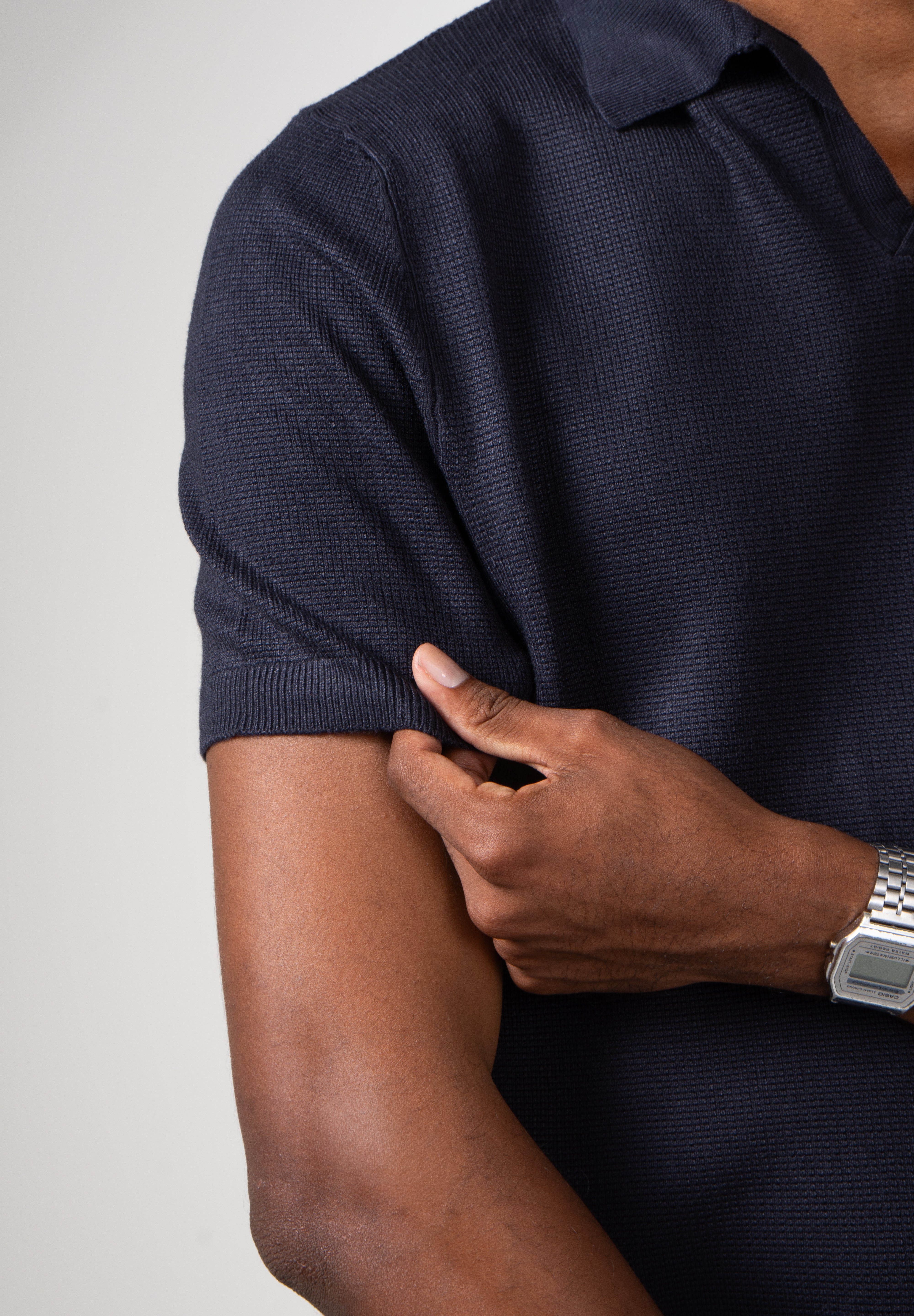 Camisa Polo Masculina Texturizada Premium