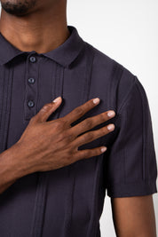 Camisa Polo Masculina Texturizada Premium Listra