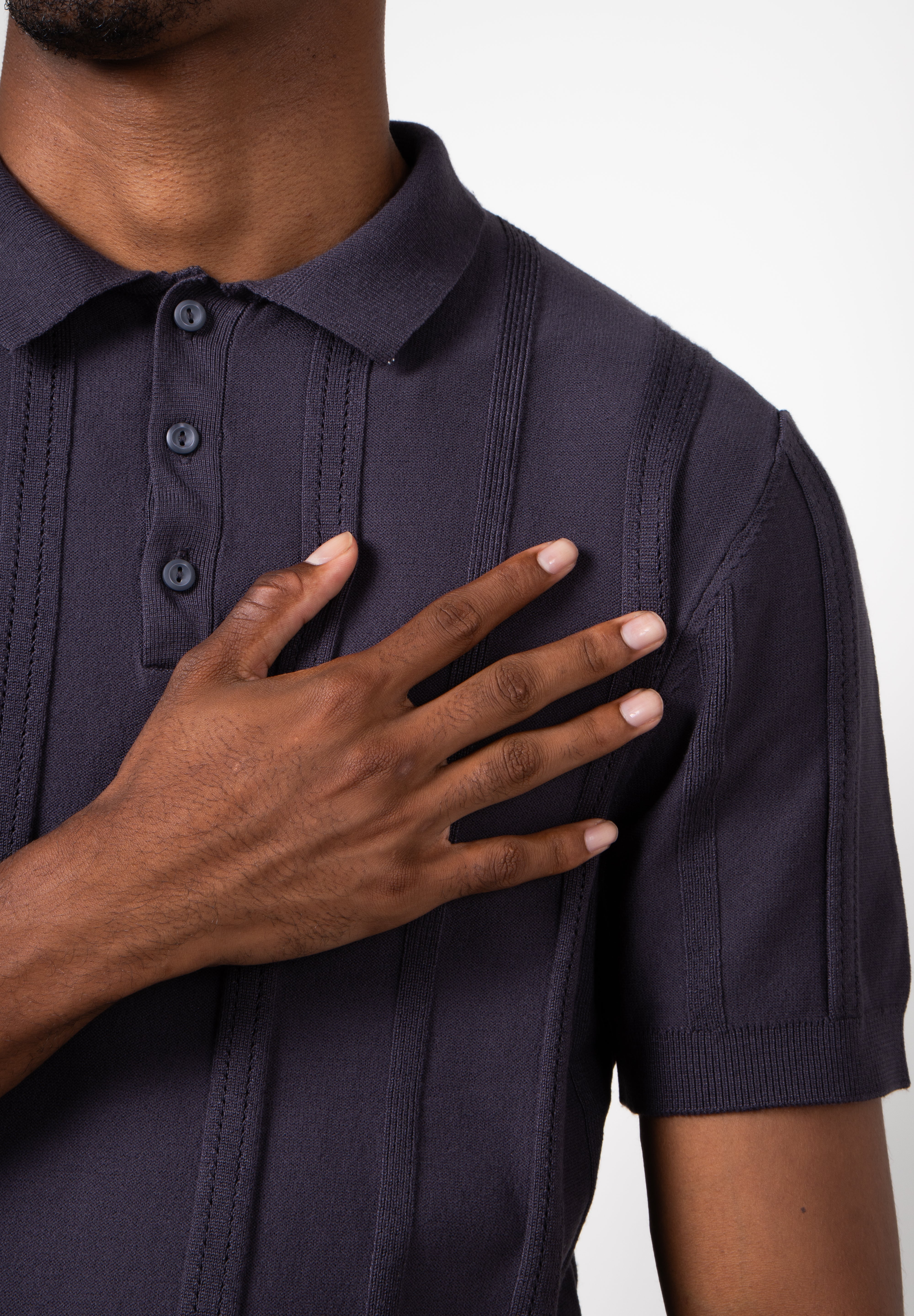 Camisa Polo Masculina Texturizada Premium Listra