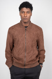 Jaqueta Masculina Bomber Suede