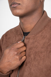 Jaqueta Masculina Bomber Suede